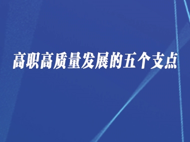 高职高质量发展的五个支点